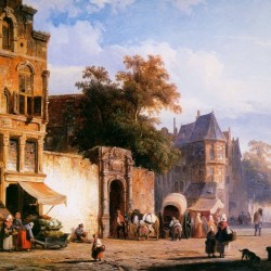 Cityview wiith marketstall